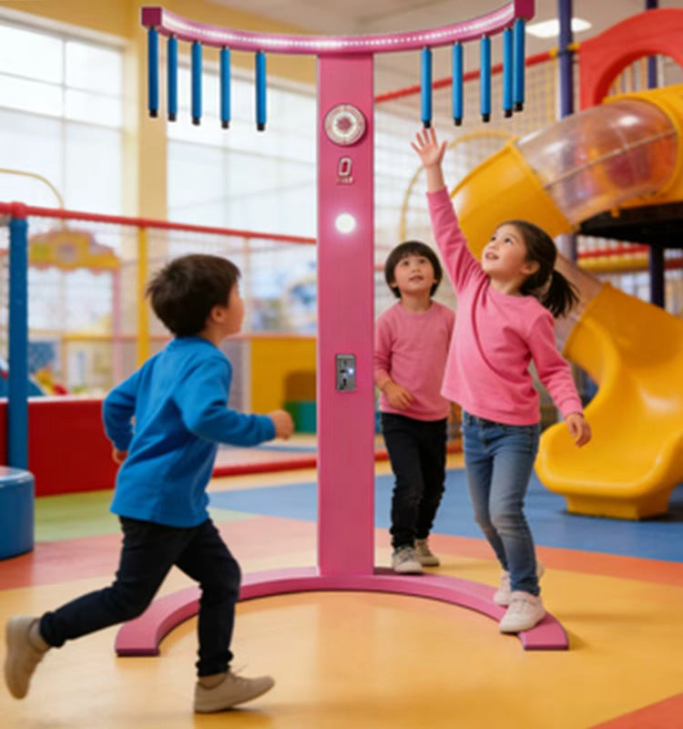 Children playing a reaction game